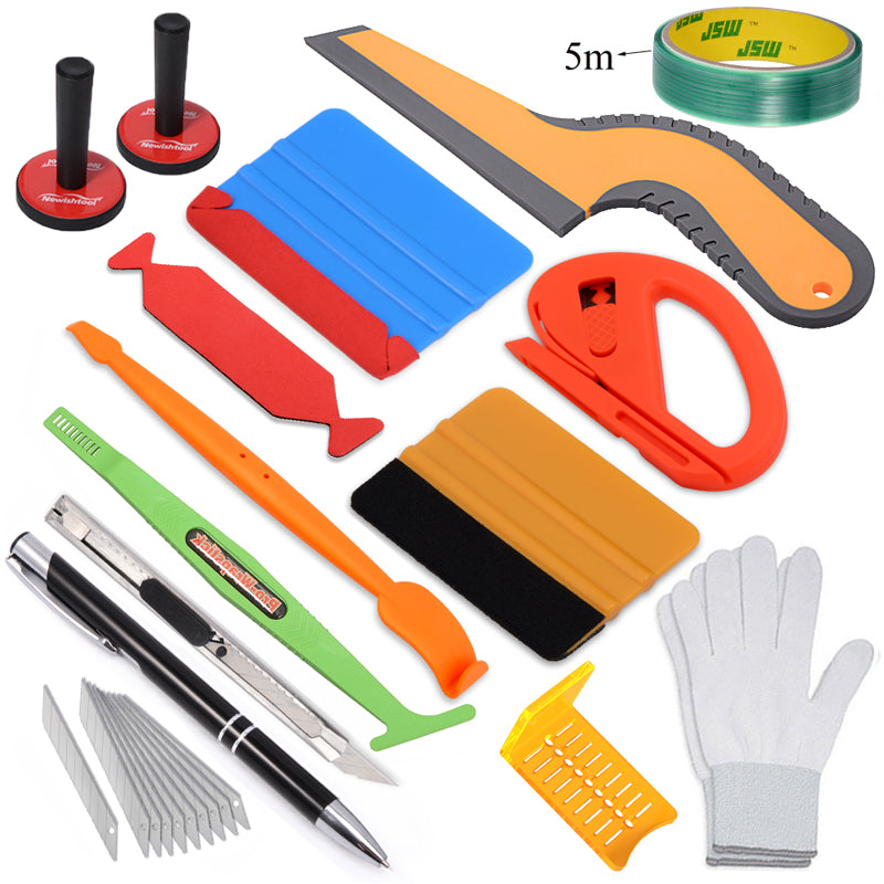 NEWISHTOOL Car Wrap Kit Heat Gun for Vinyl Wrap Application & Window Tint  Installation Vehicle Wrapping Tools, Includes Wrap Squeegee and Spare Felt