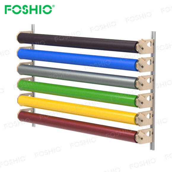 FOSHIO Adjustable Vinyl Mounted Wall Rack Film Storage Rack