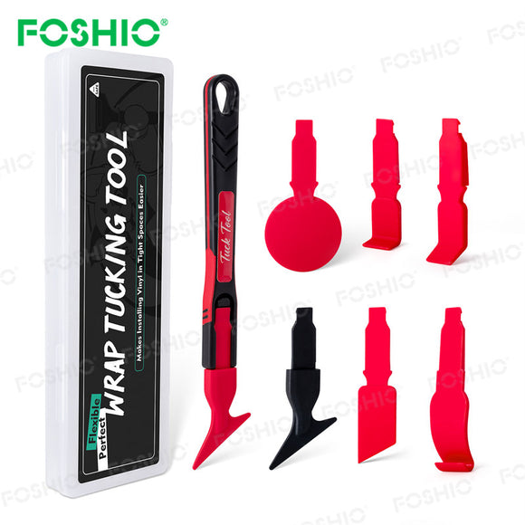 FOSHIO 7IN1 Vinyl Tucking Tool Set Film Edge Installation Squeegee Tool