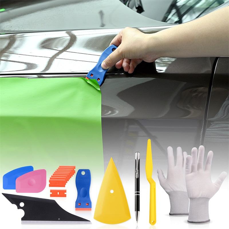 Window Tinting Tools Kit, Auto Car Vinyl Wrap Application Tint Film  Squeegee