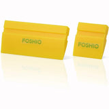 FOSHIO 2pcs Car Tinting Tool Rubber Squeegee Blade Window Tint Vinyl Wrapping Clean Scraper Water Wiper